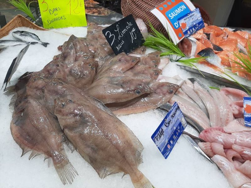 vente de limande cardine poissonnerie-traiteur Marée Bleue à SAINTE-EULALIE