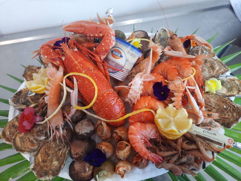 vente Plateau de fruits de mer frais poissonnier-traiteur Marée Bleue Yvrac et Mérignac en Nouvelle Aquitaine
