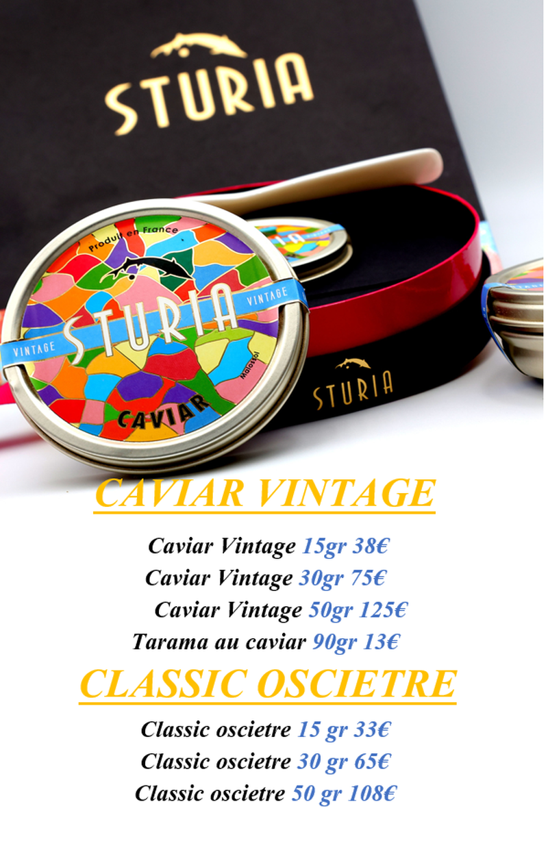 Réserver du bon Caviar français pour la Saint-Valentin à la poissonnerie-traiteur Marée Bleue Mérignac proche Pessac, Caudéran et le Haillan