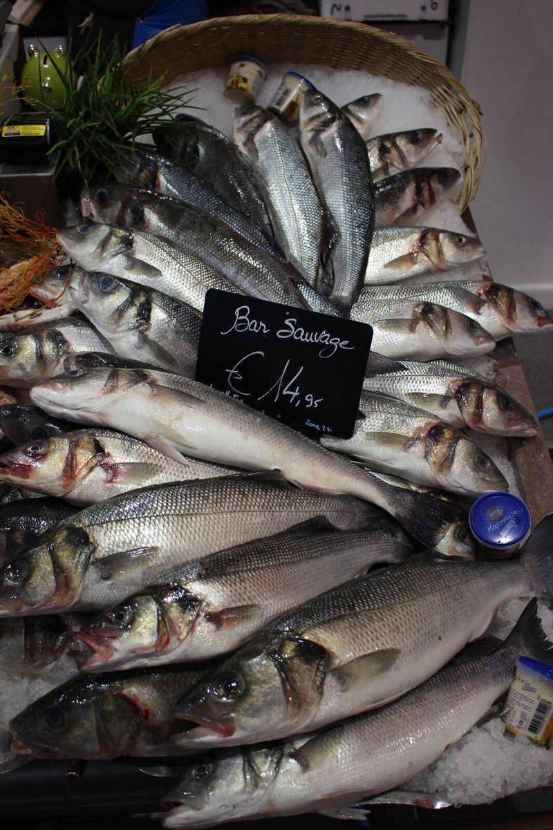 vente de BAR SAUVAGE à bordeaux  poissonnerie-traiteur Marée Bleue à Yvrac et Mérignac !