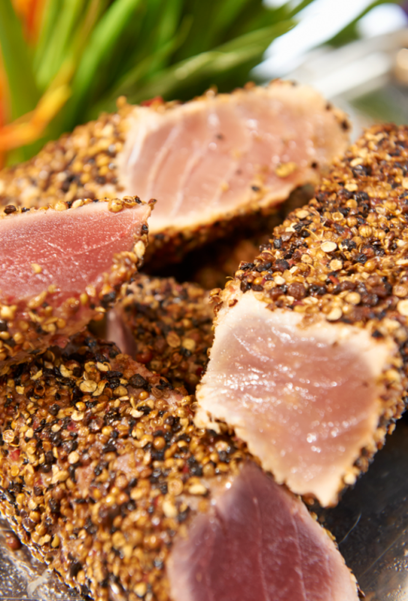 vente de Tataki thon ou saumon chez poissonnerie-traiteur Marée Bleue à Yvrac et Mérignac !